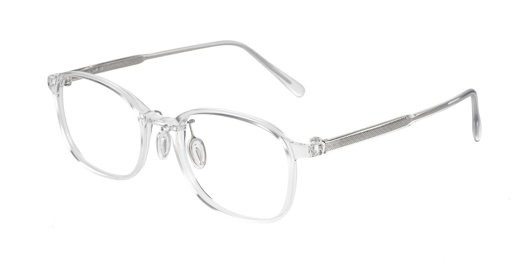 Angle of Sogge in Clear with Clear Eyeglass Lenses