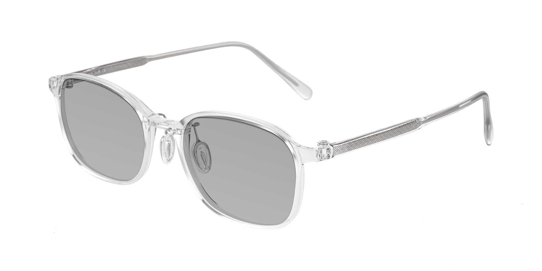 Angle of Sogge in Clear with Light Gray Tinted Lenses