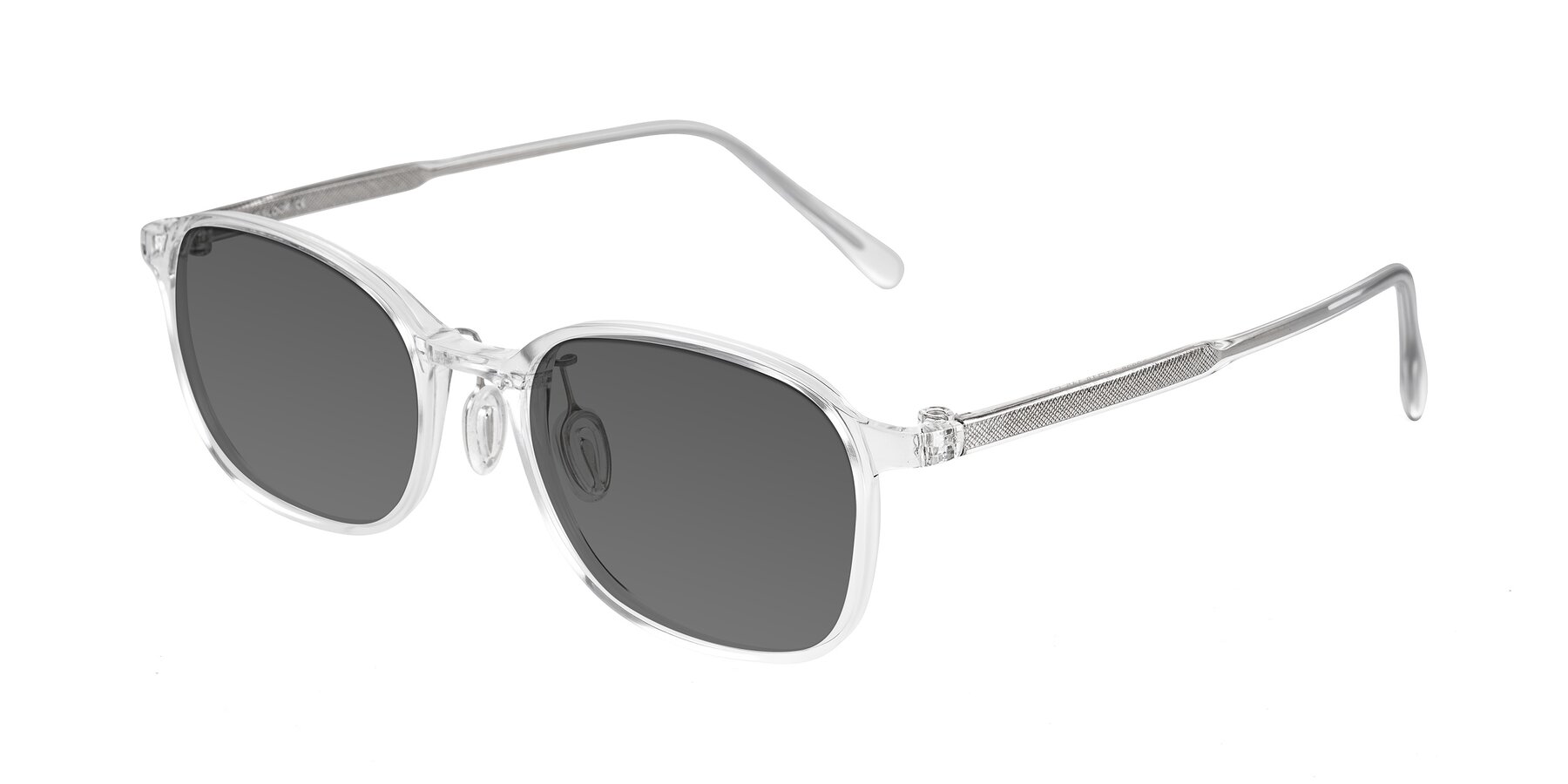 Angle of Sogge in Clear with Medium Gray Tinted Lenses