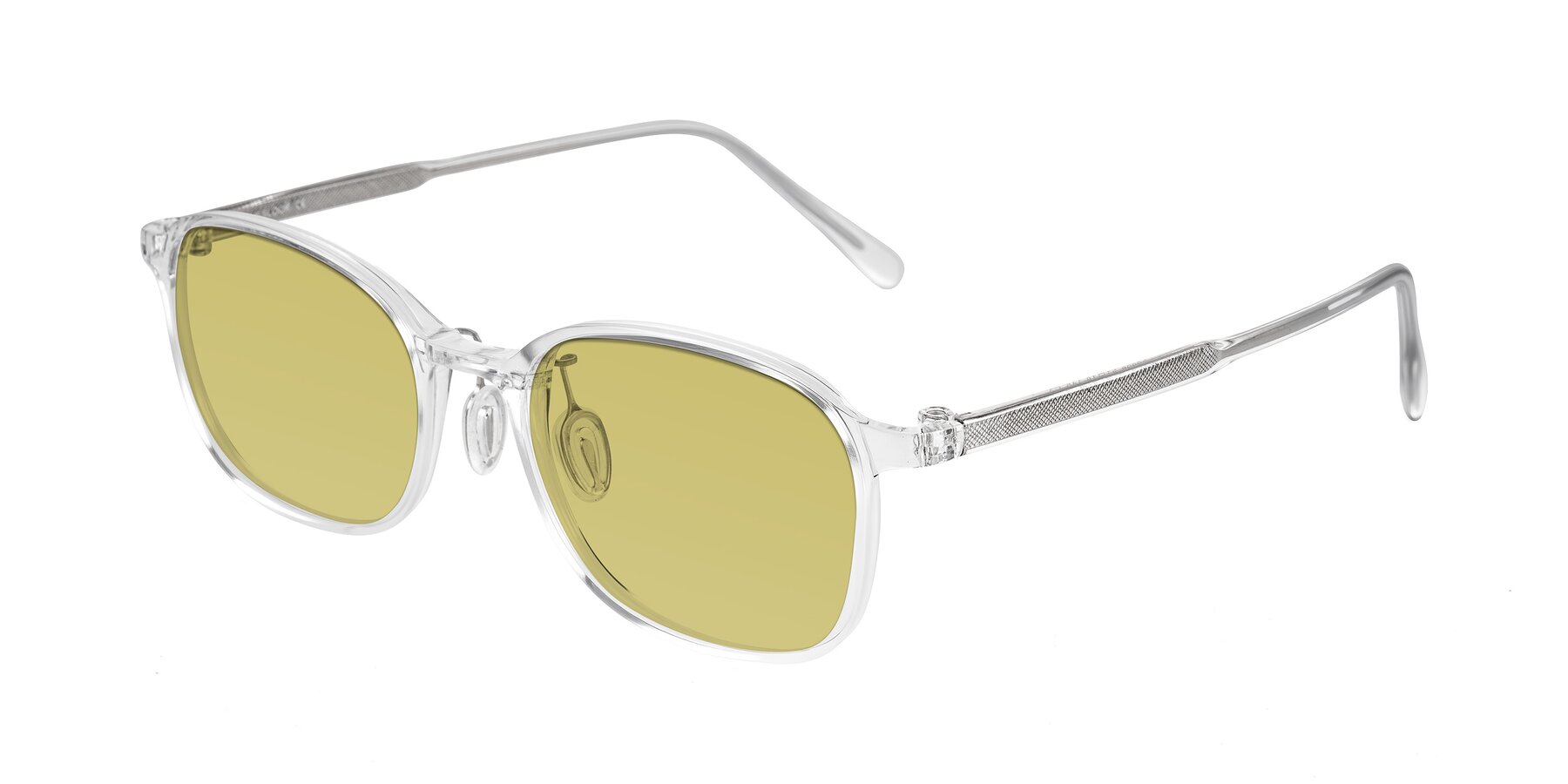 Angle of Sogge in Clear with Medium Champagne Tinted Lenses