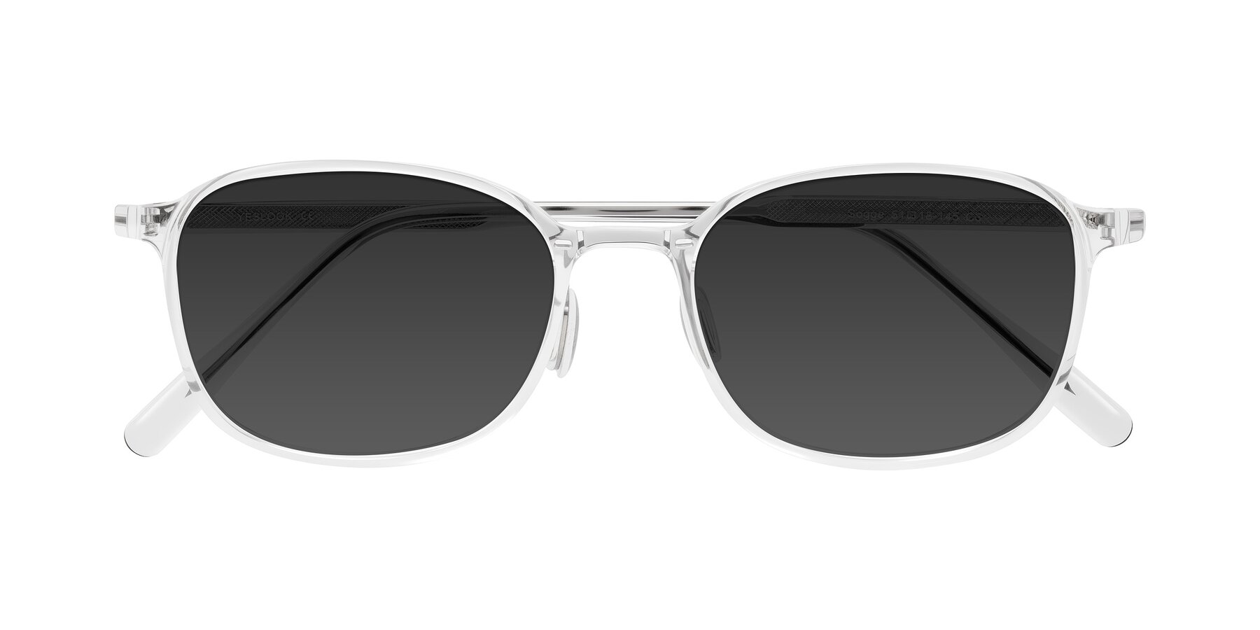Folded Front of Sogge in Clear with Gray Tinted Lenses