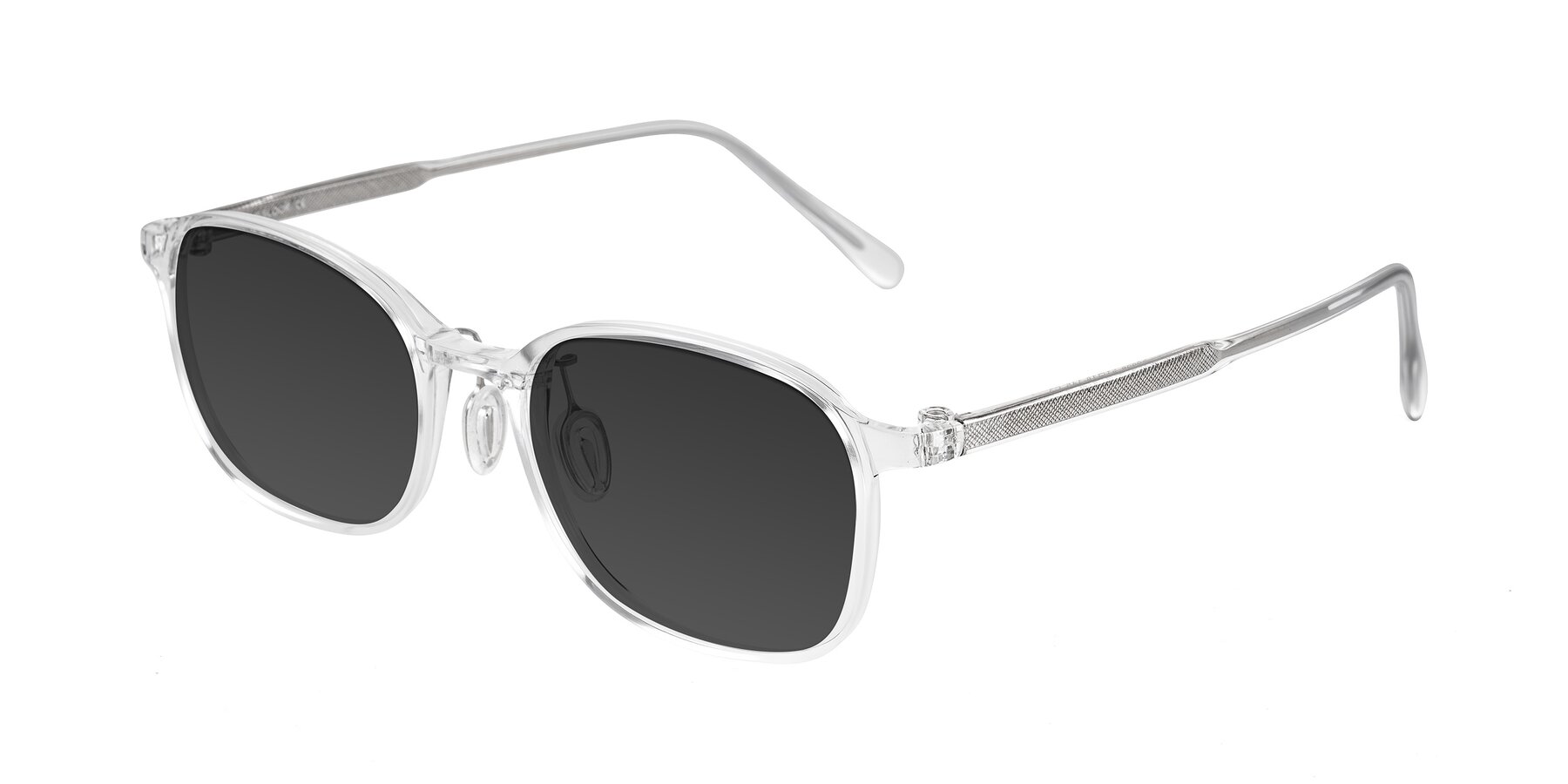 Angle of Sogge in Clear with Gray Tinted Lenses