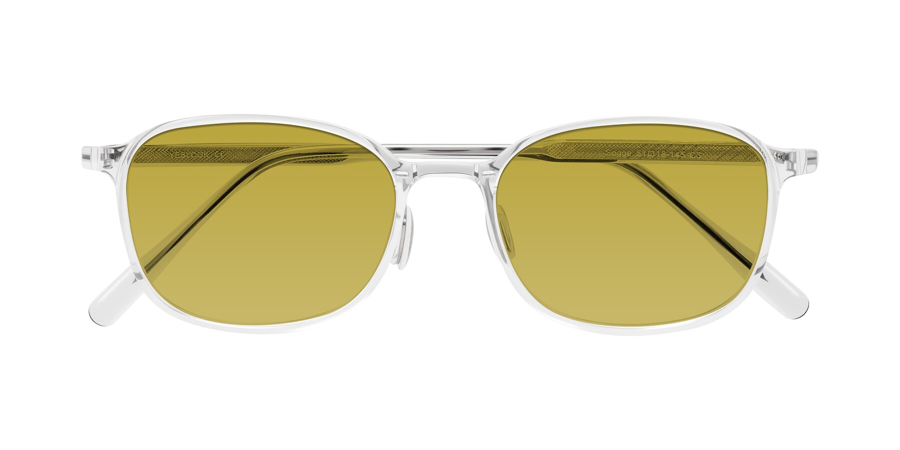 Folded Front of Sogge in Clear with Champagne Tinted Lenses