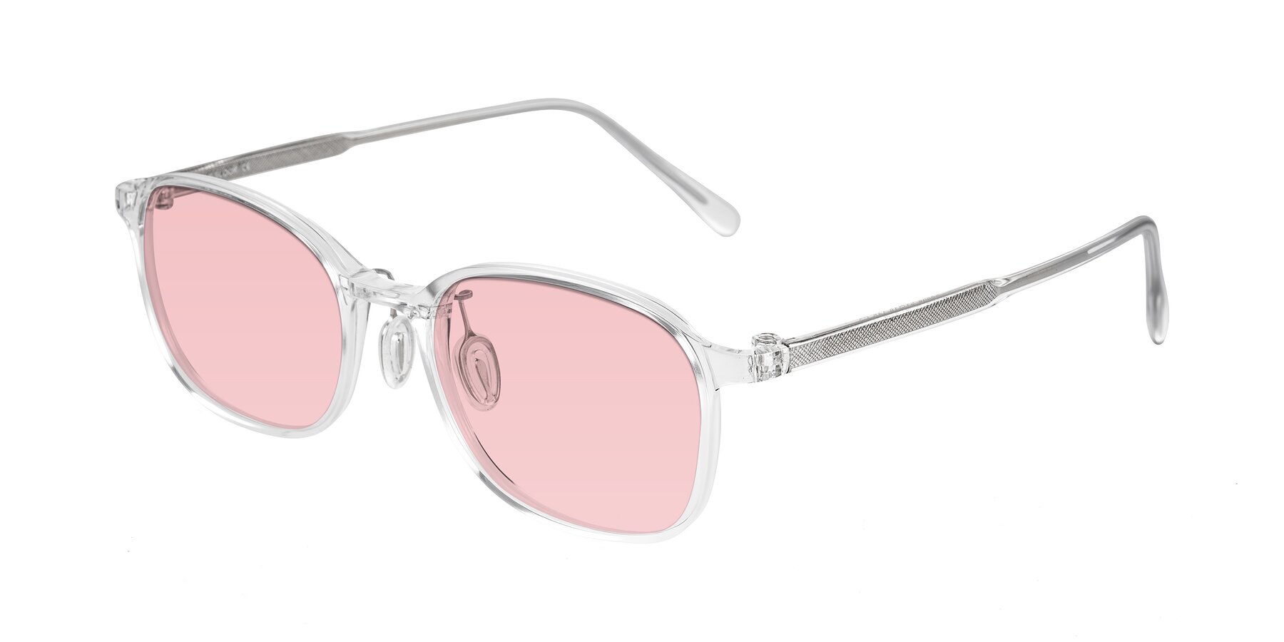 Angle of Sogge in Clear with Light Garnet Tinted Lenses