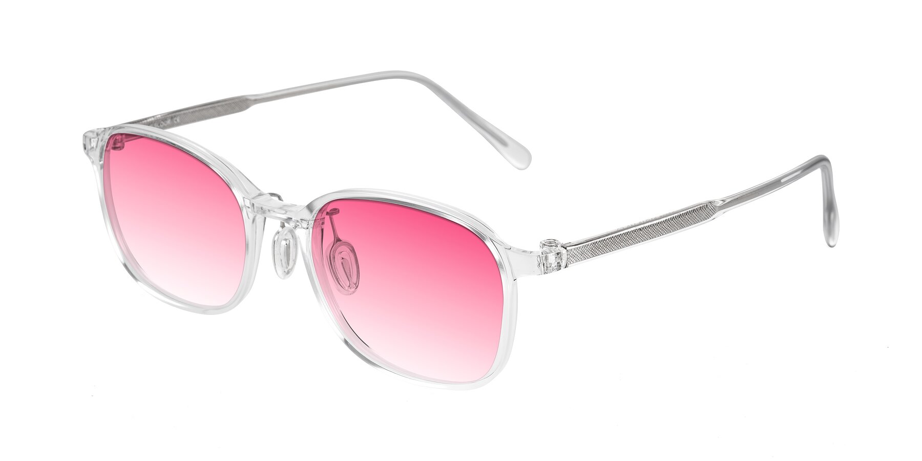 Angle of Sogge in Clear with Pink Gradient Lenses