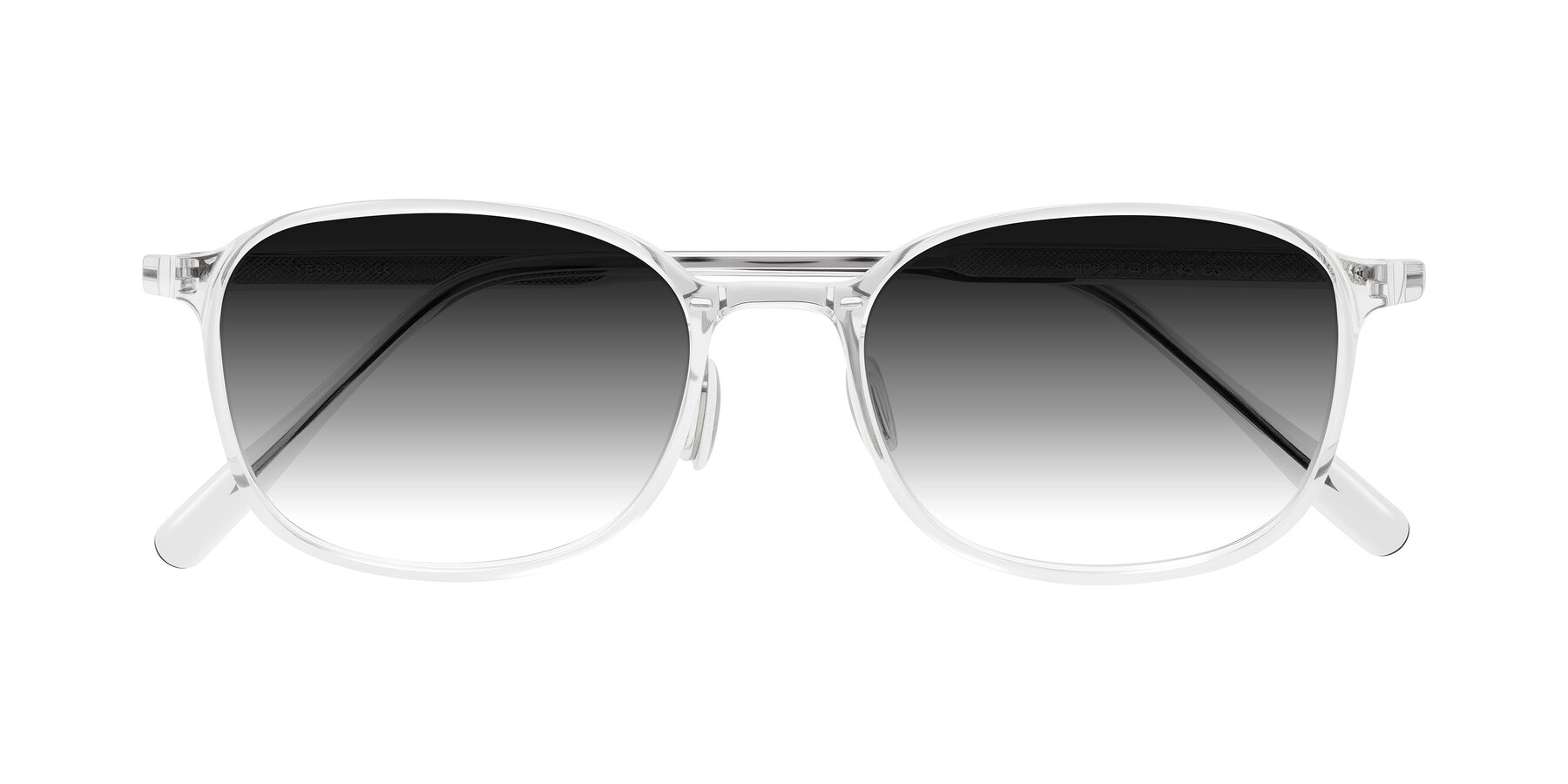 Folded Front of Sogge in Clear with Gray Gradient Lenses