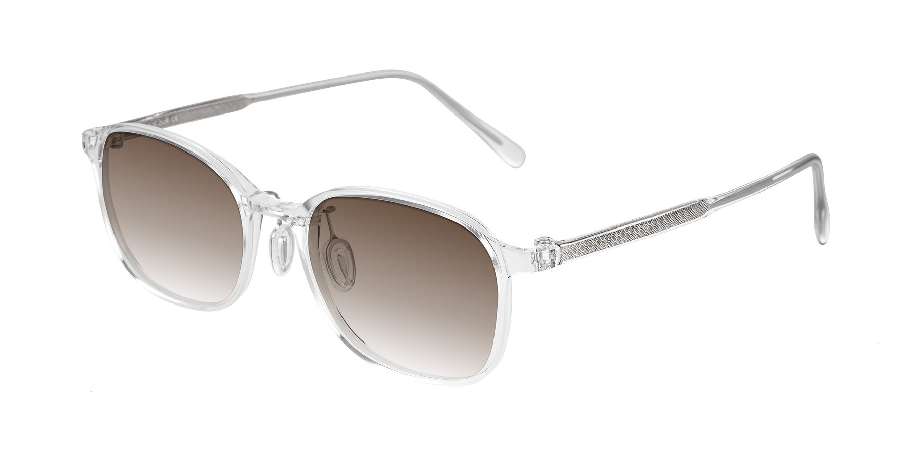 Angle of Sogge in Clear with Brown Gradient Lenses