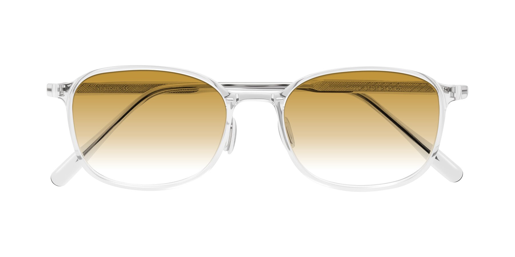Folded Front of Sogge in Clear with Champagne Gradient Lenses