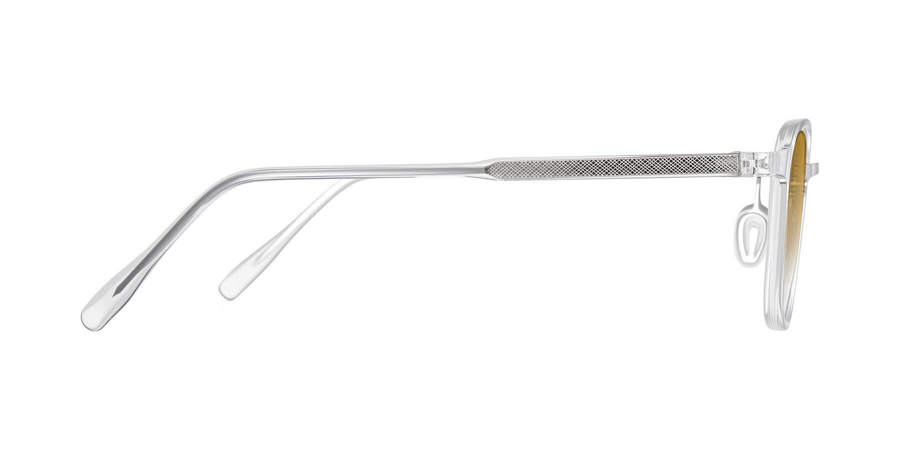 Side of Sogge in Clear with Champagne Gradient Lenses