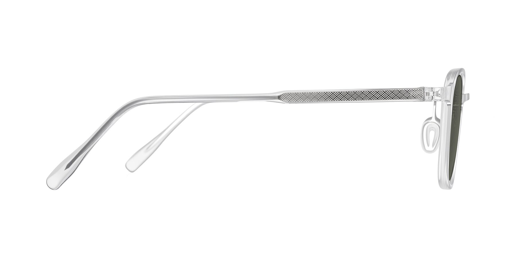Side of Sogge in Clear with Gray Polarized Lenses