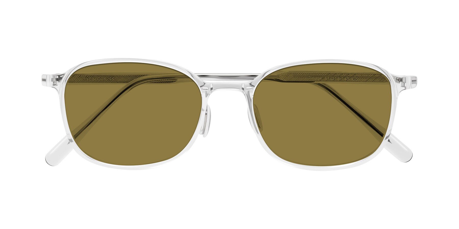 Folded Front of Sogge in Clear with Brown Polarized Lenses