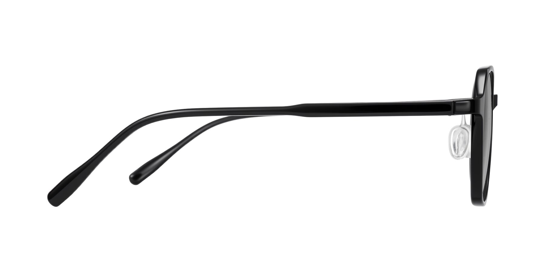 Side of Alston in Black with Light Gray Tinted Lenses