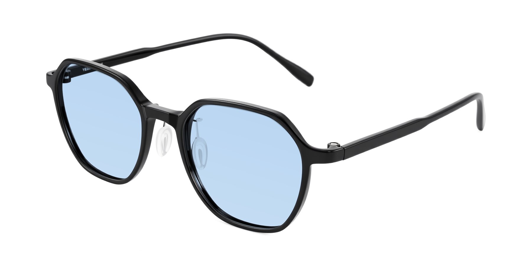 Angle of Alston in Black with Light Blue Tinted Lenses