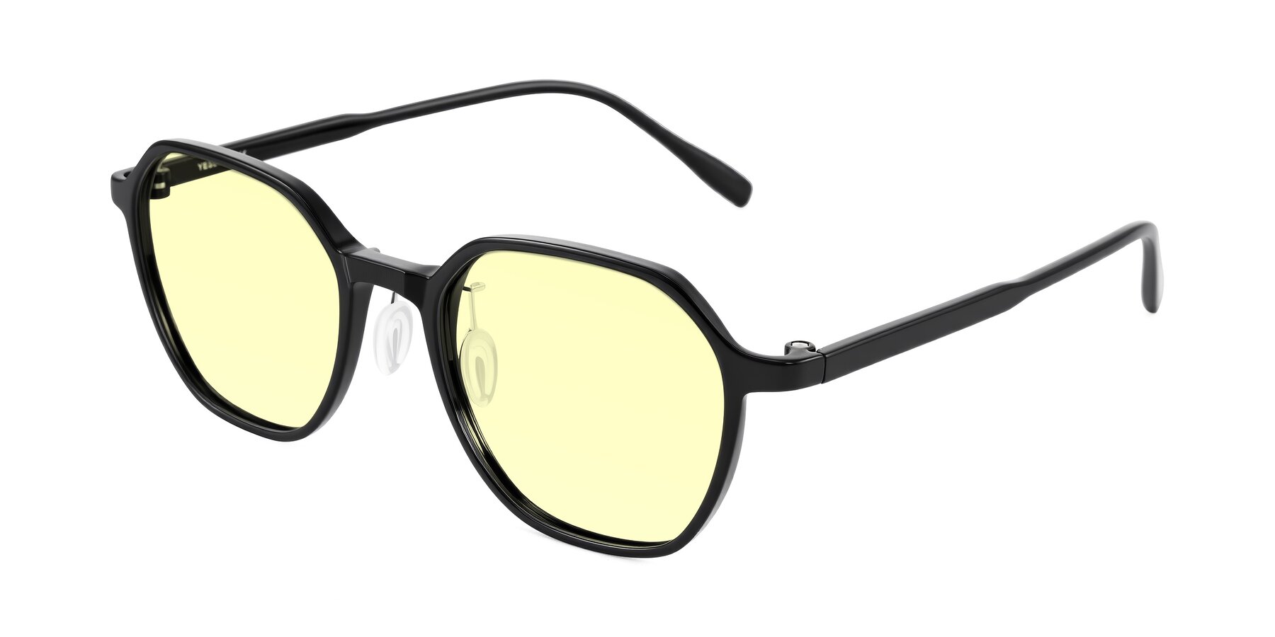 Angle of Alston in Black with Light Yellow Tinted Lenses