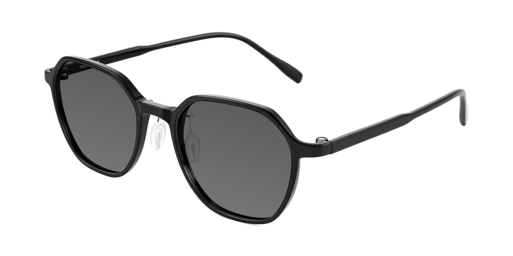 Angle of Alston in Black with Medium Gray Tinted Lenses