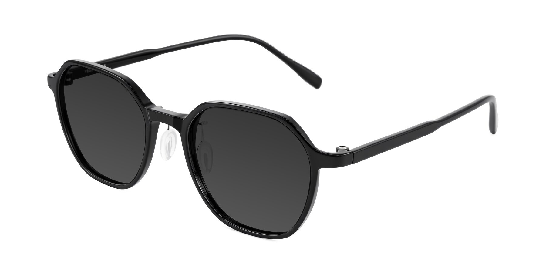 Angle of Alston in Black with Gray Tinted Lenses