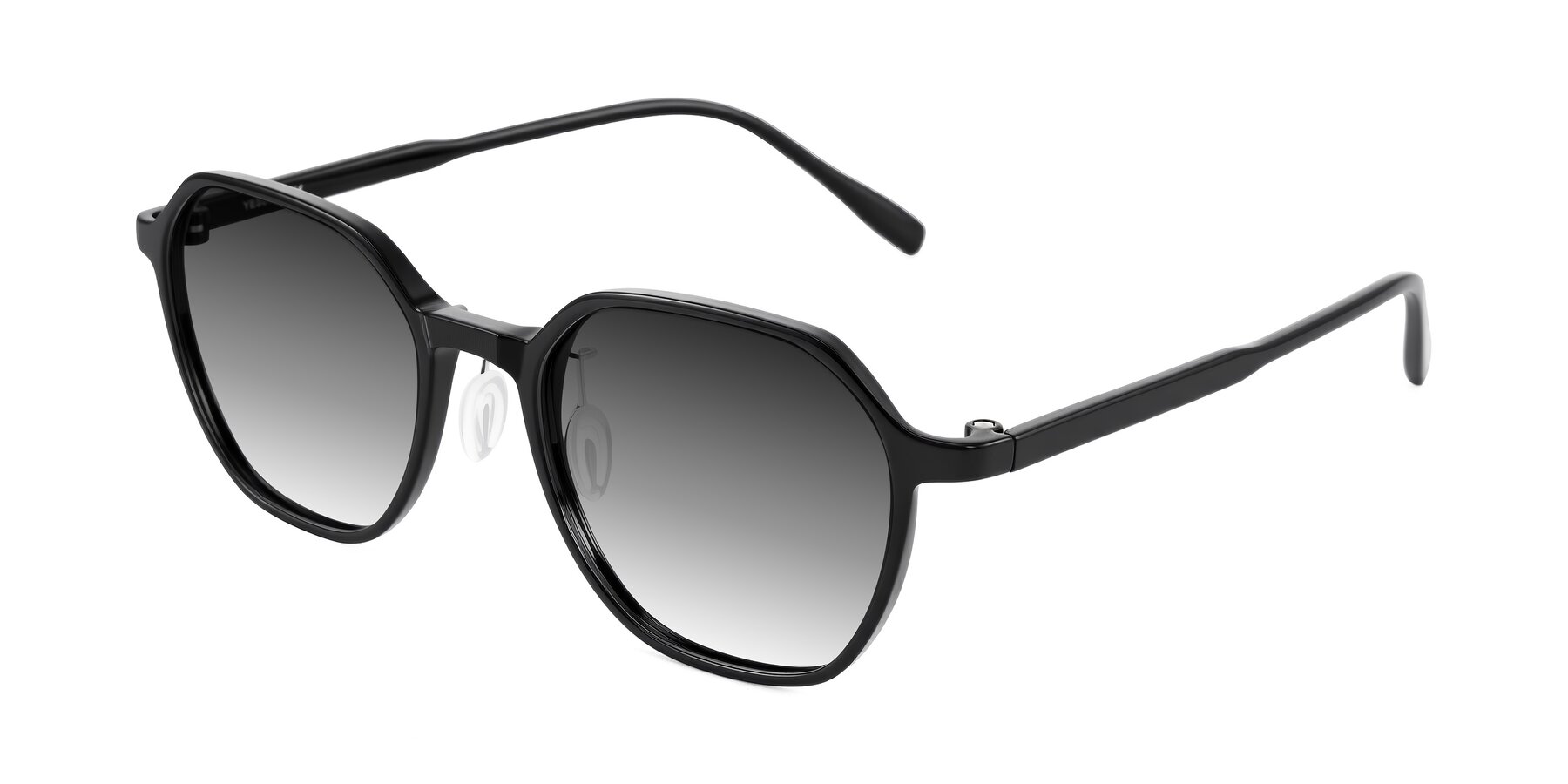 Angle of Alston in Black with Gray Gradient Lenses