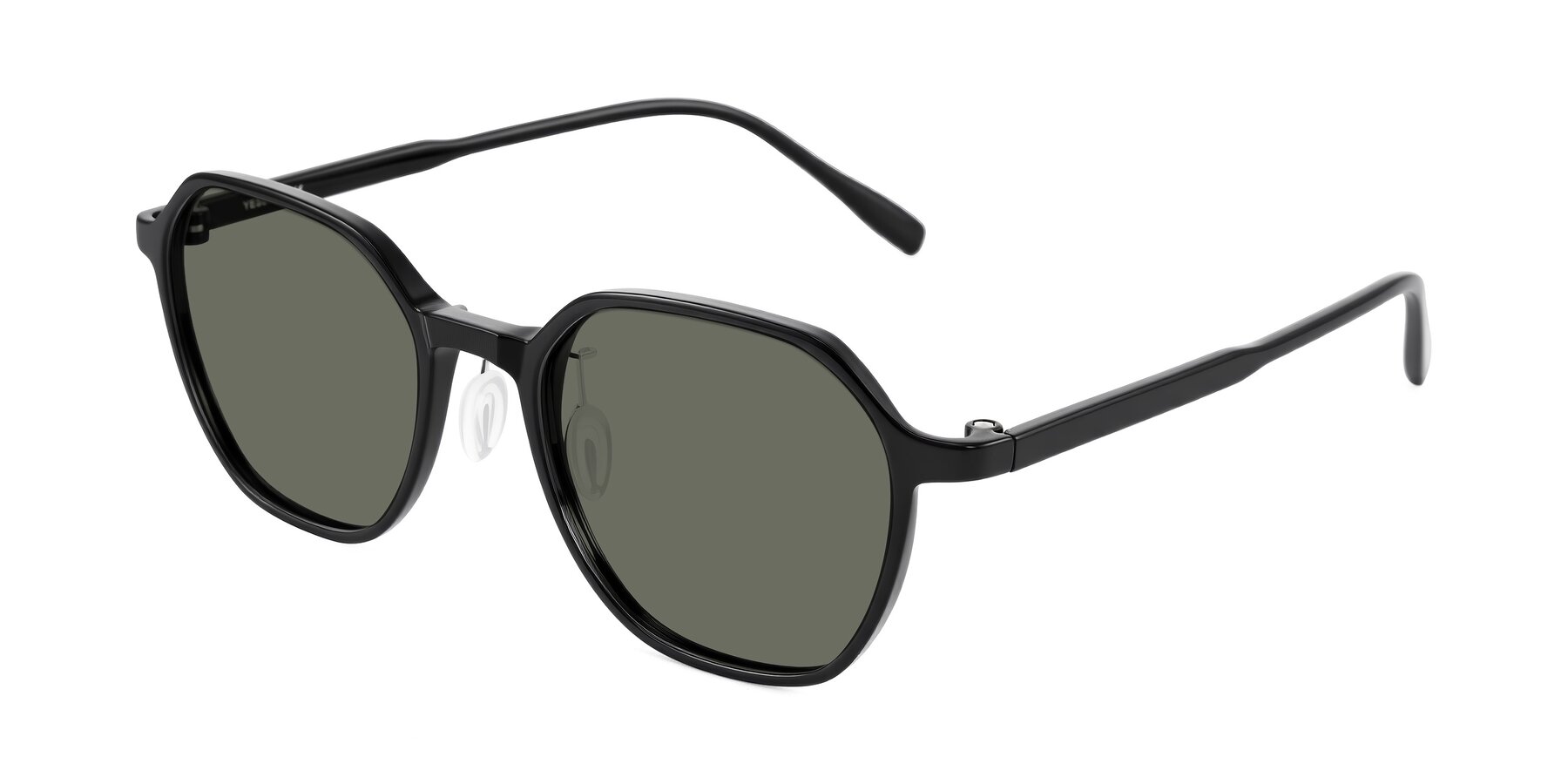 Angle of Alston in Black with Gray Polarized Lenses