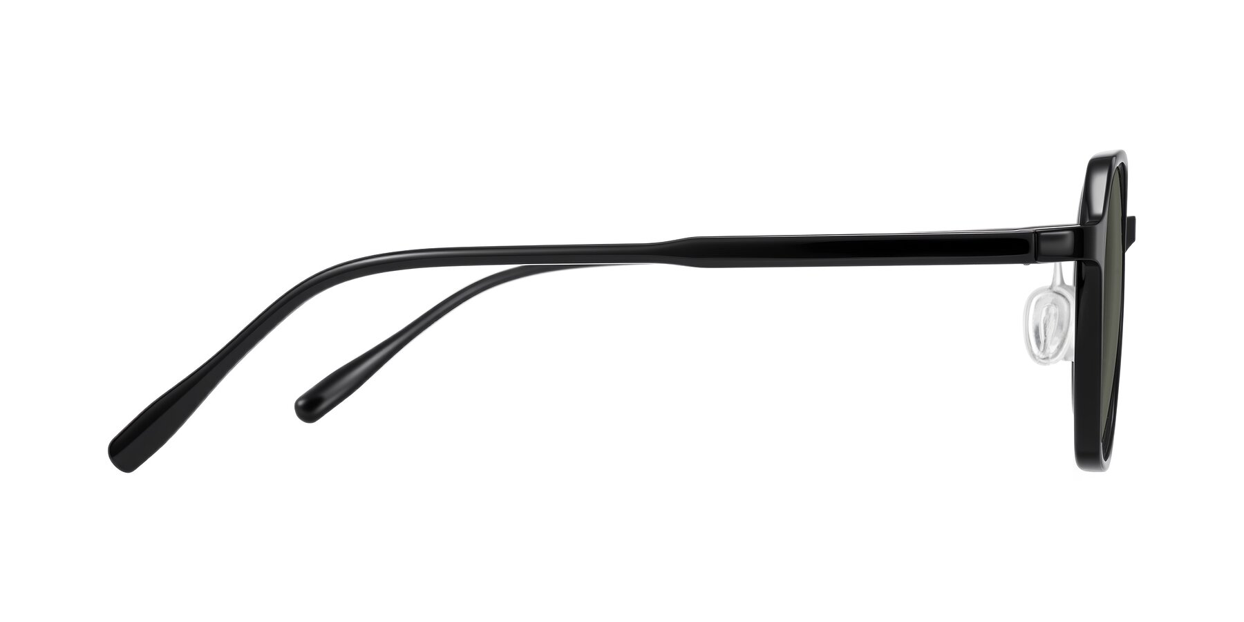 Side of Alston in Black with Gray Polarized Lenses