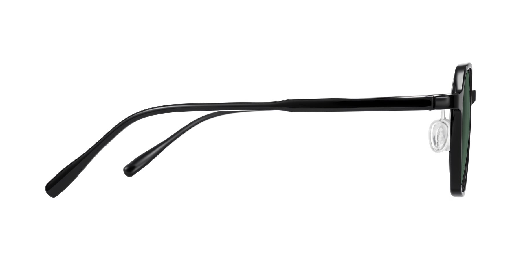 Side of Alston in Black with Green Polarized Lenses