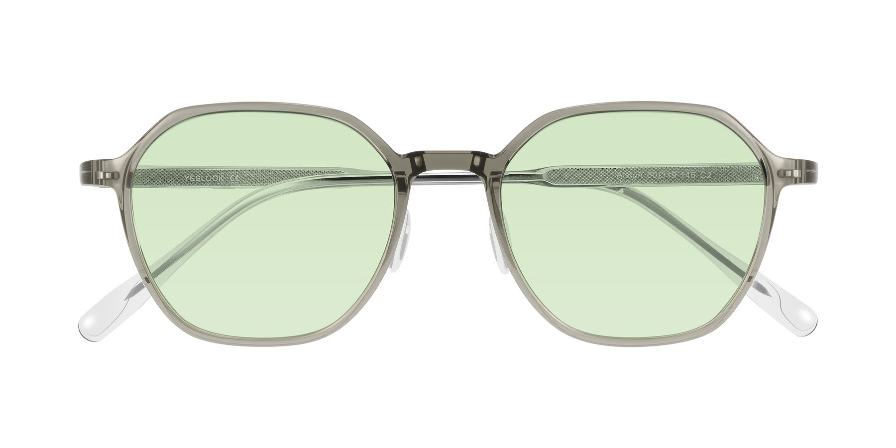 Folded Front of Alston in Light Green with Light Green Tinted Lenses