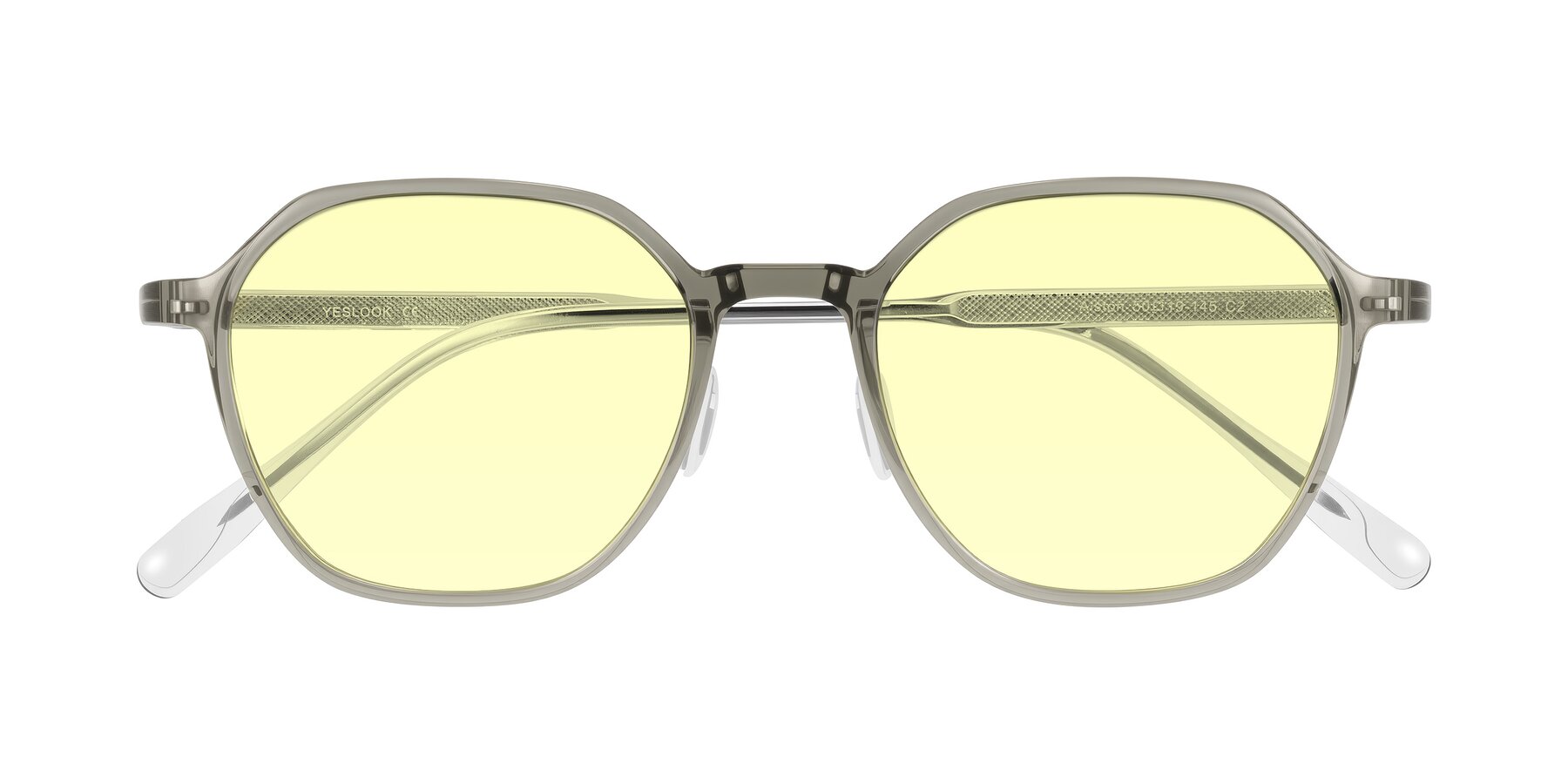 Folded Front of Alston in Light Green with Light Yellow Tinted Lenses