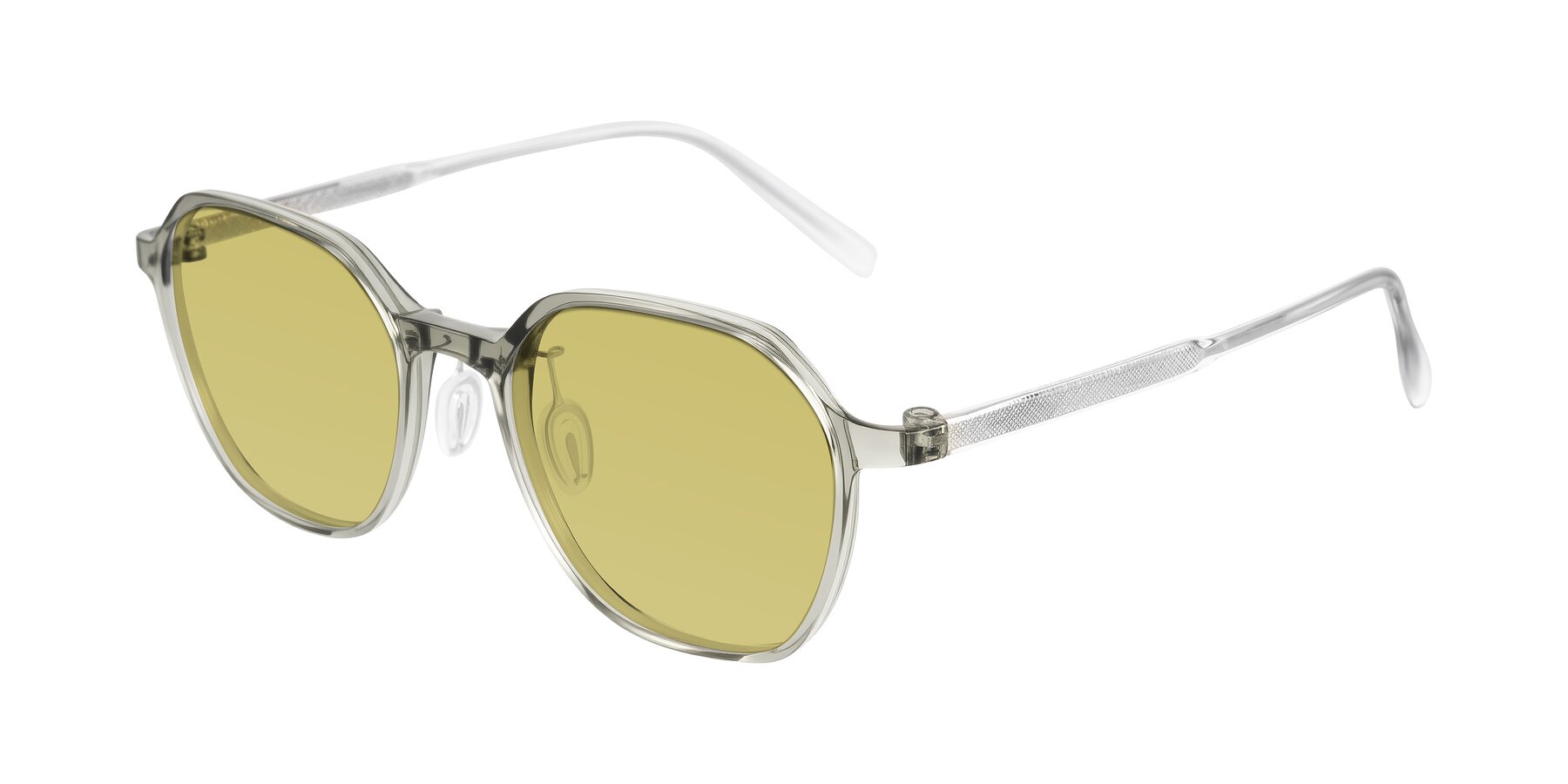 Angle of Alston in Light Green with Medium Champagne Tinted Lenses