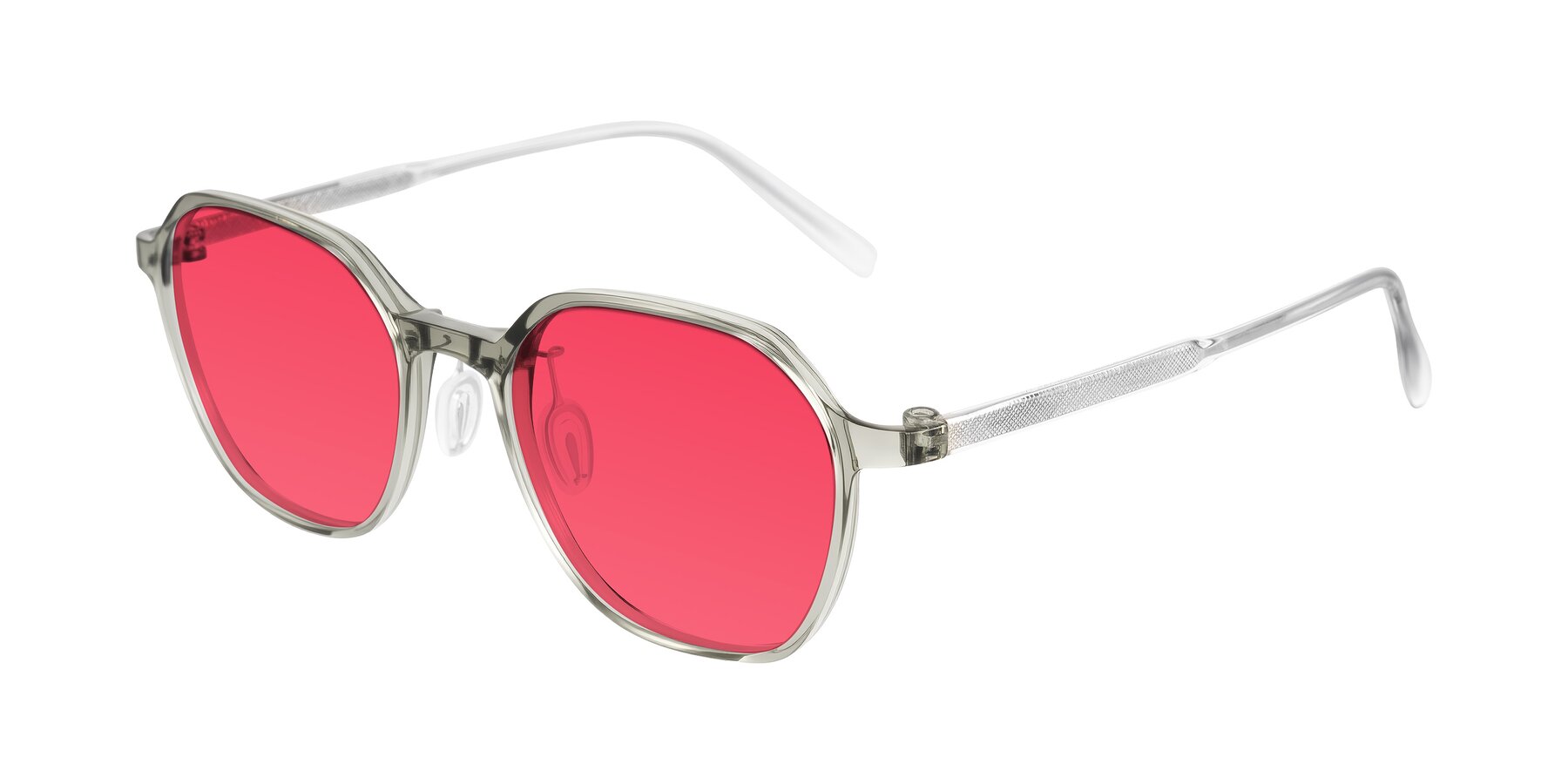 Angle of Alston in Light Green with Red Tinted Lenses