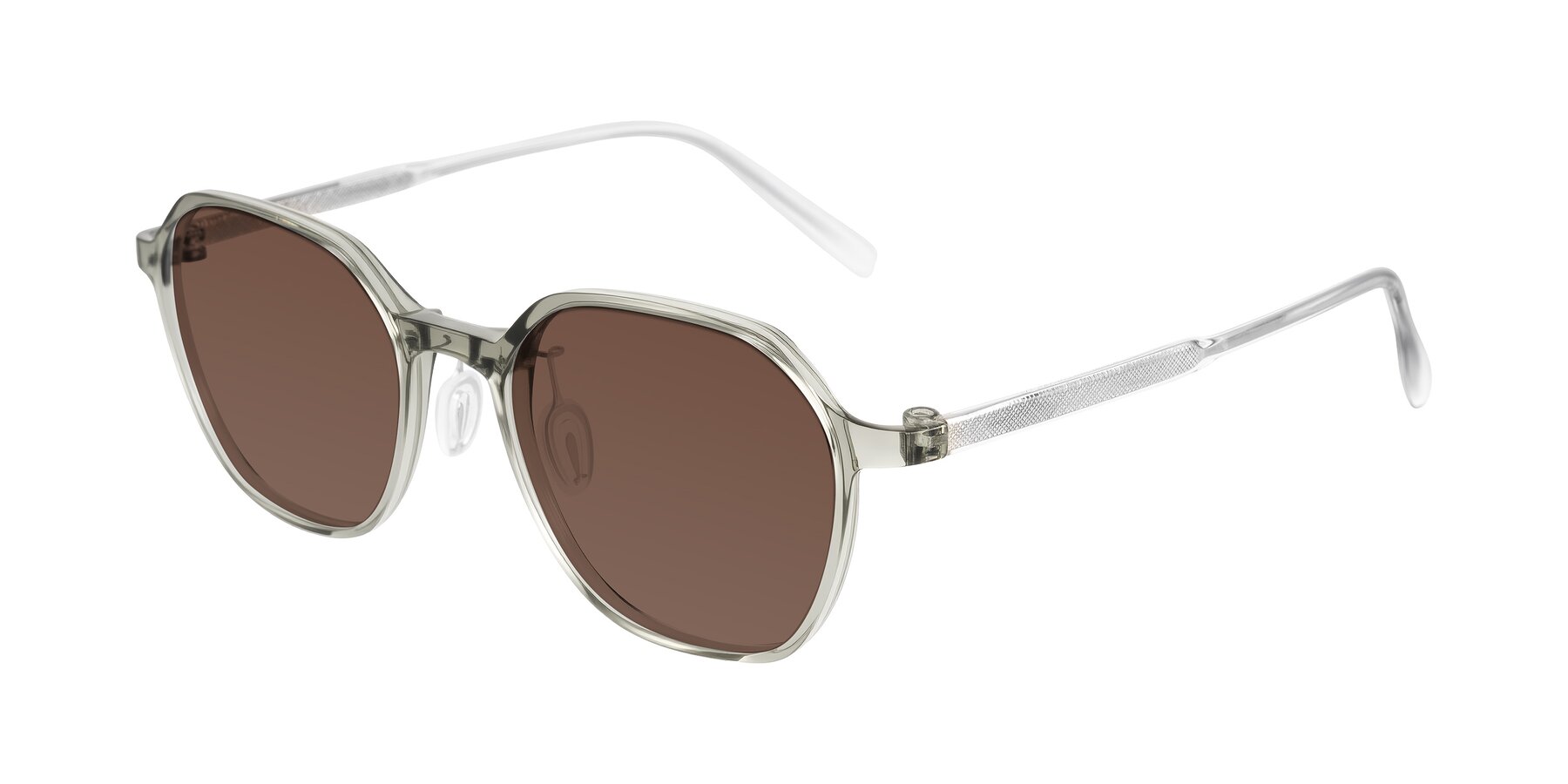 Angle of Alston in Light Green with Brown Tinted Lenses