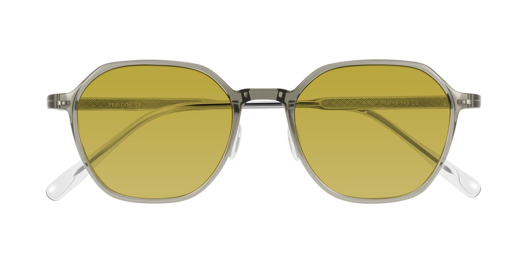 Folded Front of Alston in Light Green with Champagne Tinted Lenses