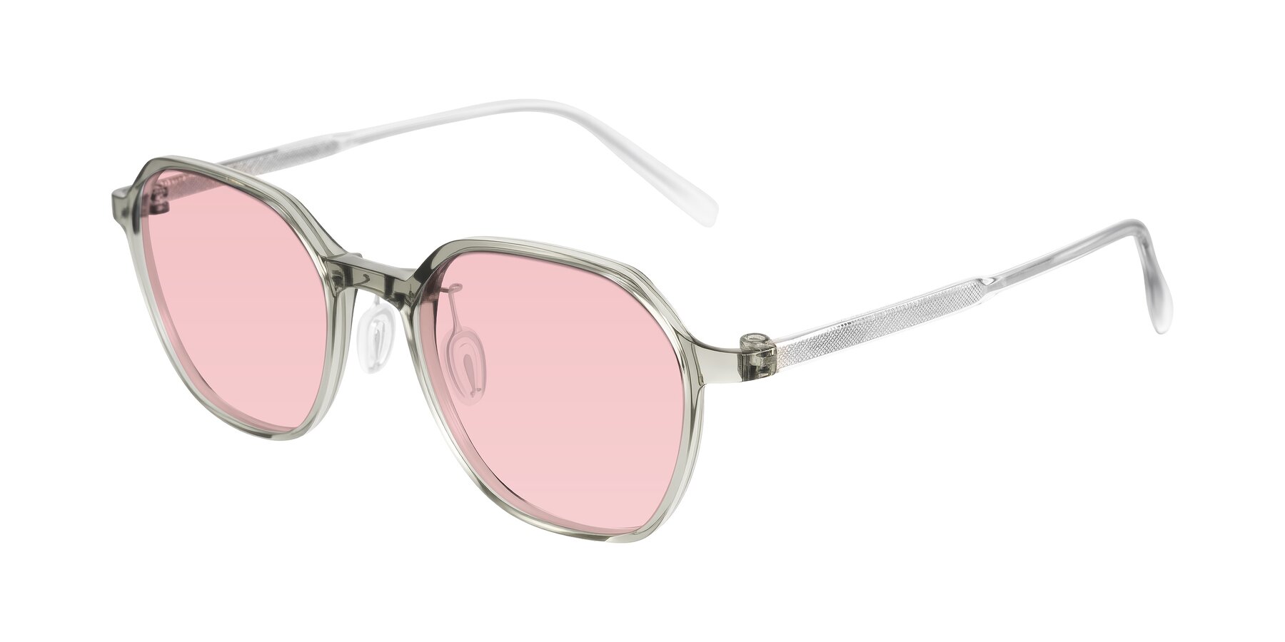 Angle of Alston in Light Green with Light Garnet Tinted Lenses