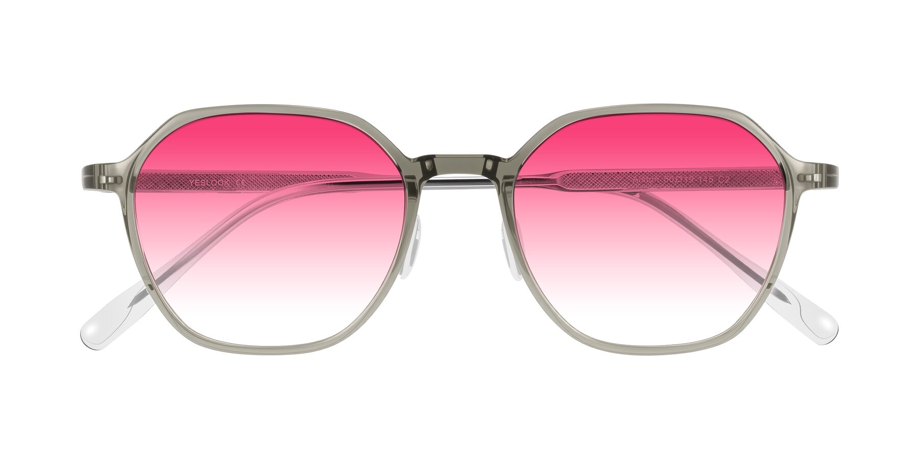 Folded Front of Alston in Light Green with Pink Gradient Lenses