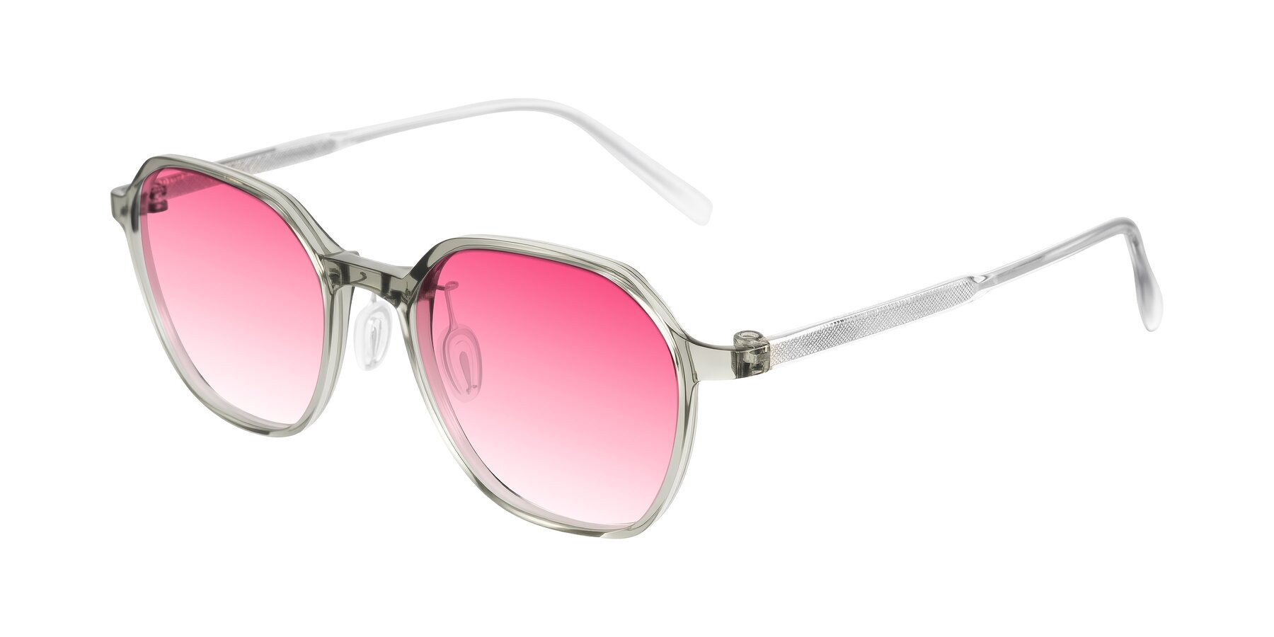Angle of Alston in Light Green with Pink Gradient Lenses