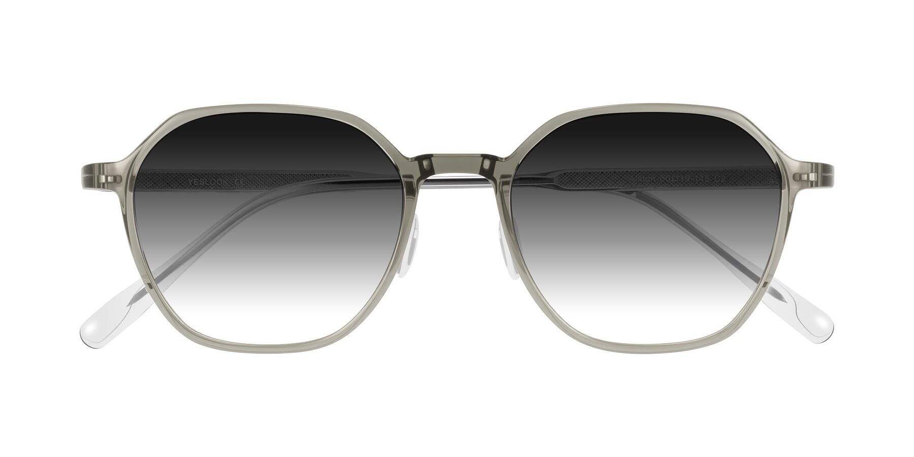 Folded Front of Alston in Light Green with Gray Gradient Lenses