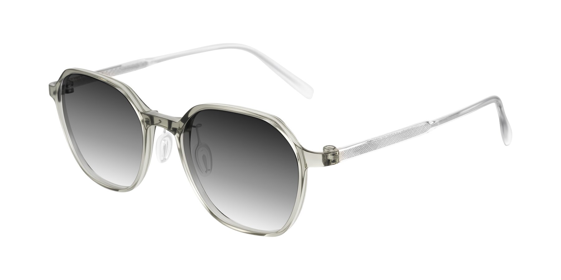 Angle of Alston in Light Green with Gray Gradient Lenses