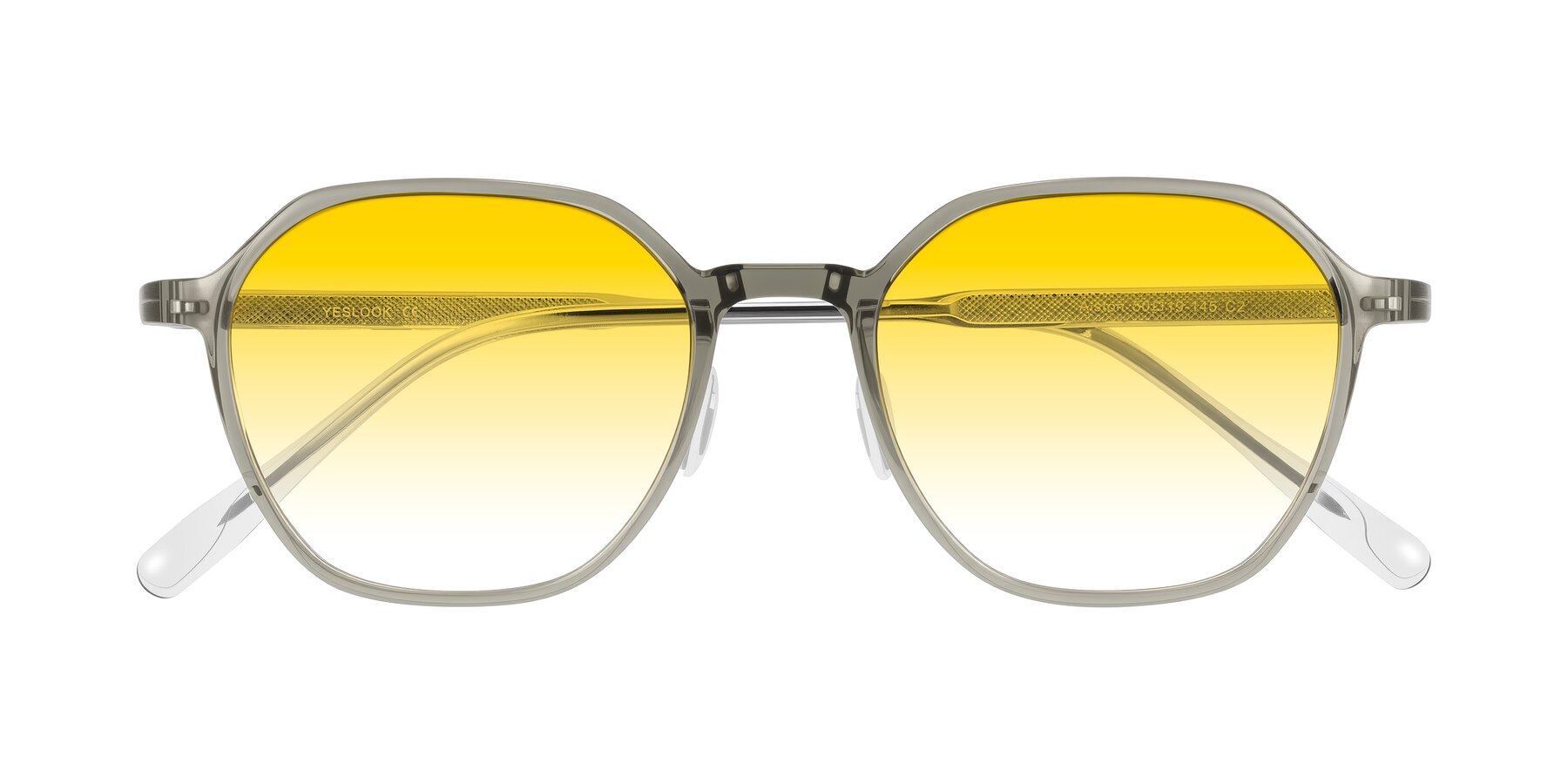 Folded Front of Alston in Light Green with Yellow Gradient Lenses