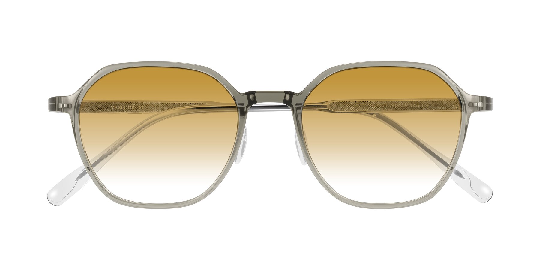 Folded Front of Alston in Light Green with Champagne Gradient Lenses