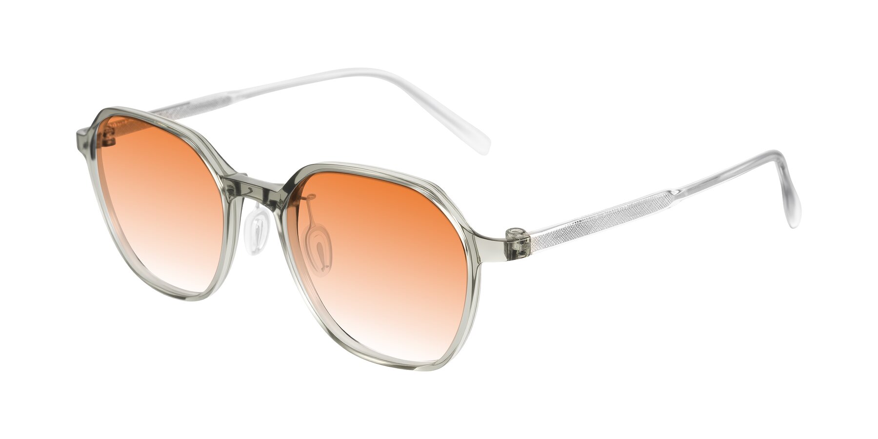 Angle of Alston in Light Green with Orange Gradient Lenses
