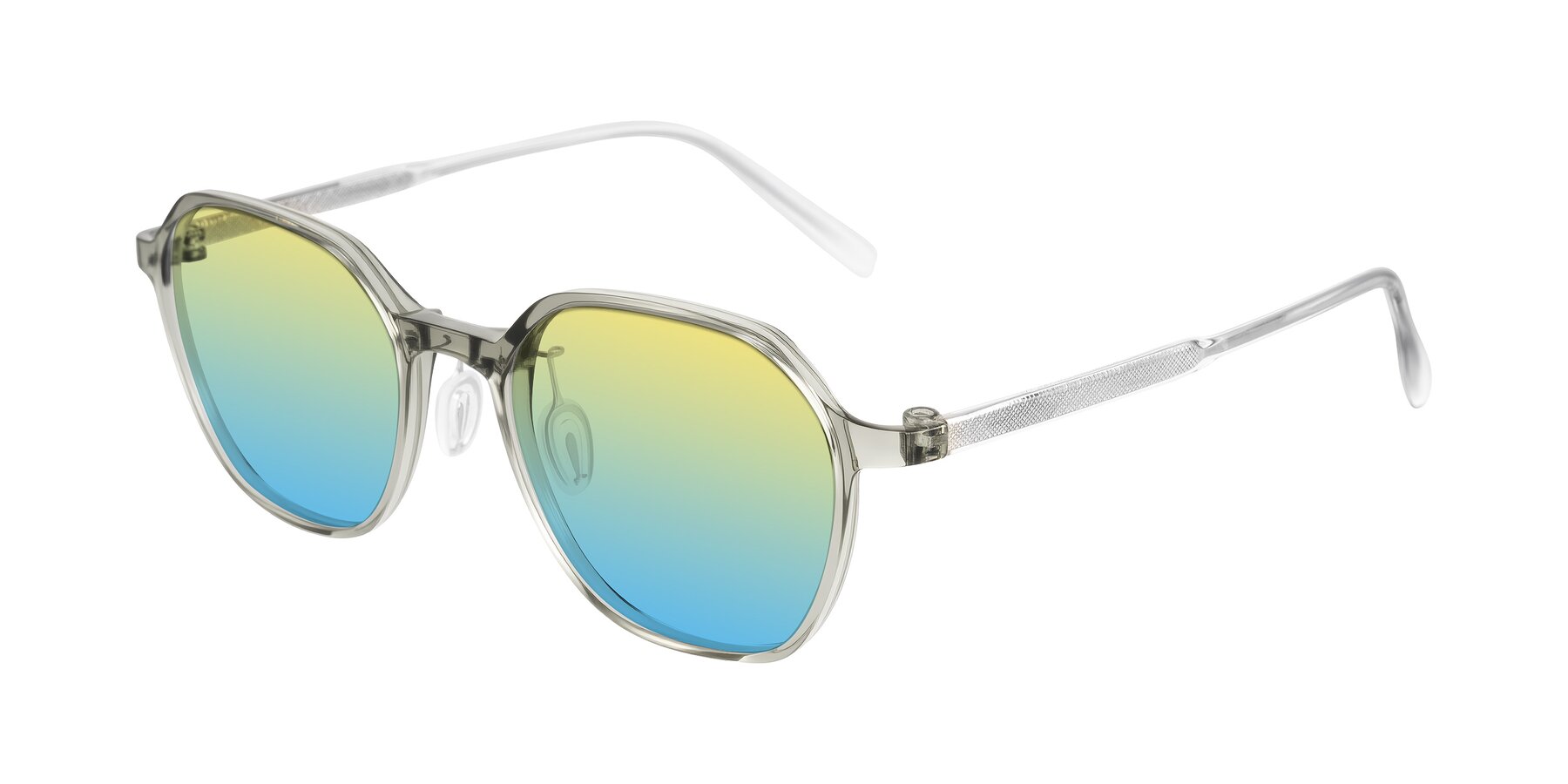 Angle of Alston in Light Green with Yellow / Blue Gradient Lenses