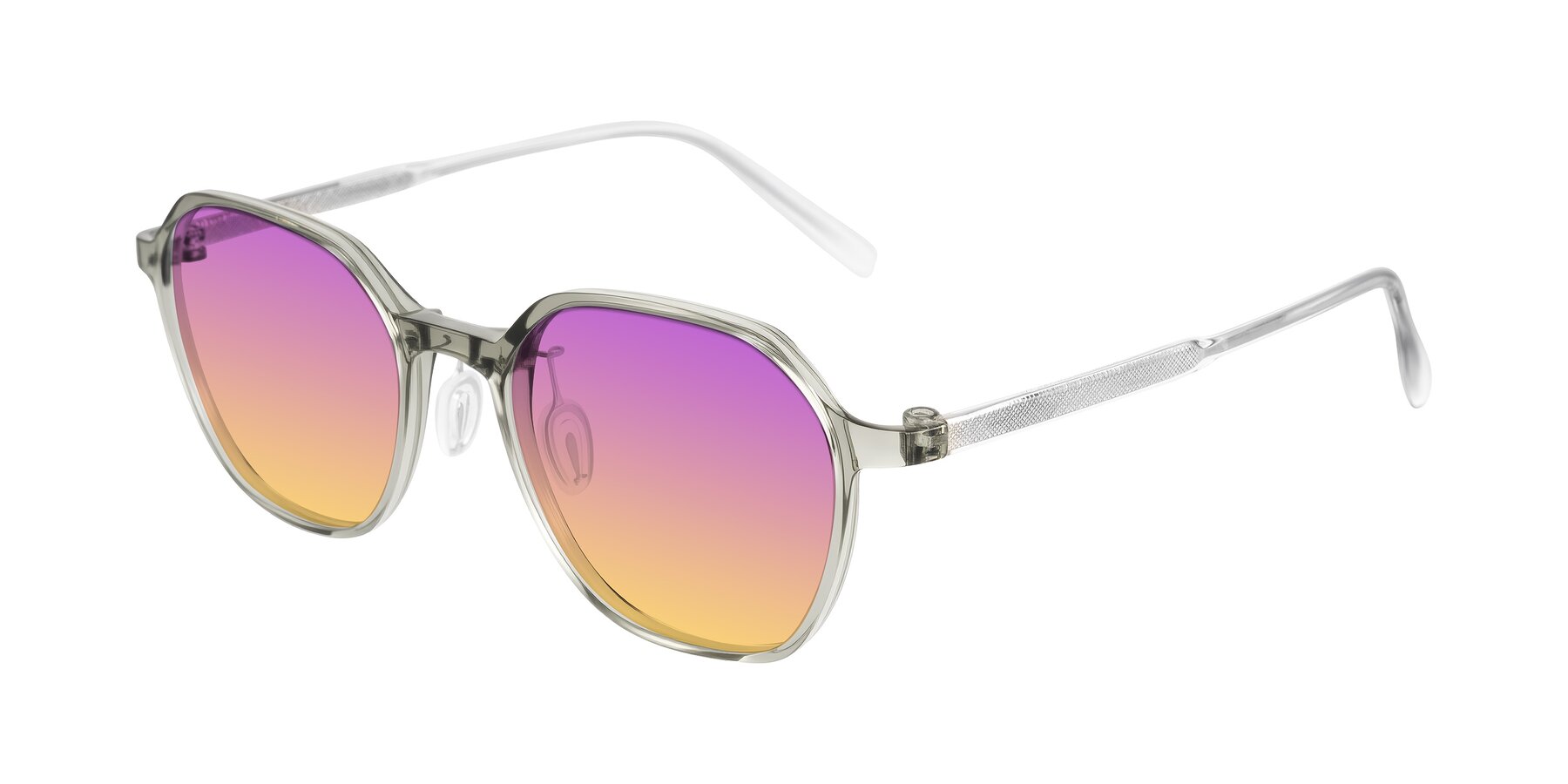 Angle of Alston in Light Green with Purple / Yellow Gradient Lenses