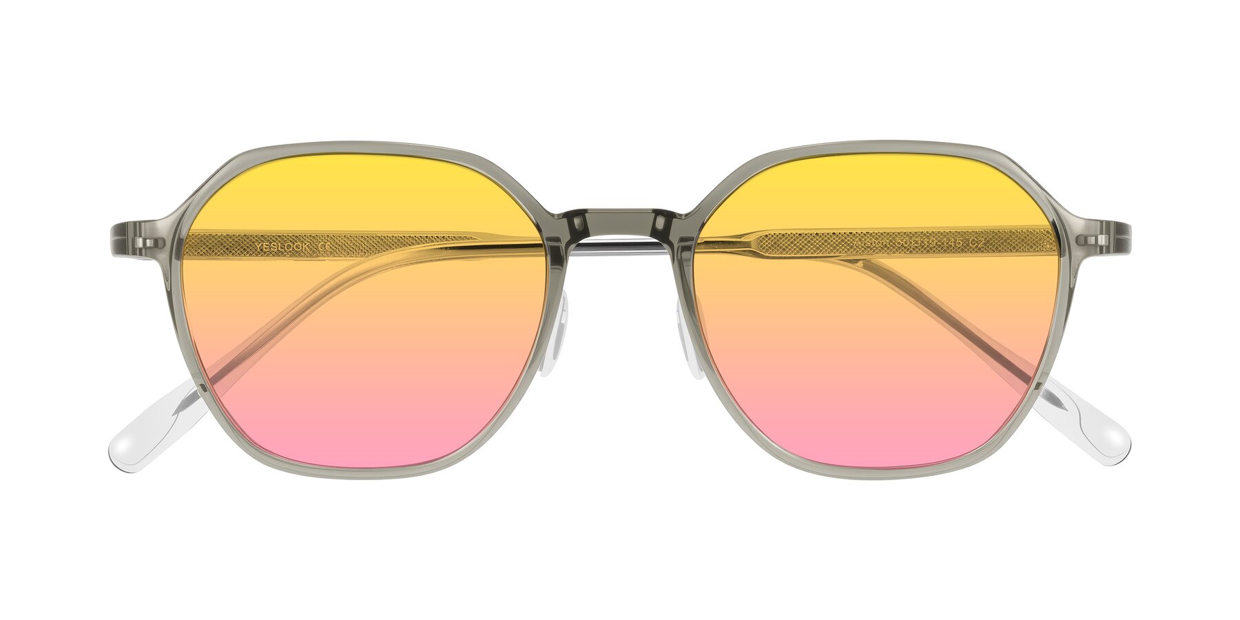 Folded Front of Alston in Light Green with Yellow / Pink Gradient Lenses