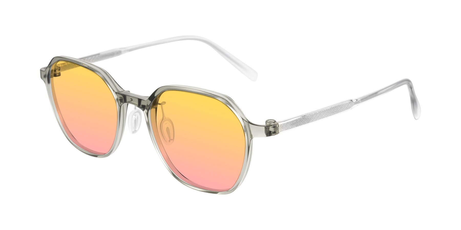 Angle of Alston in Light Green with Yellow / Pink Gradient Lenses