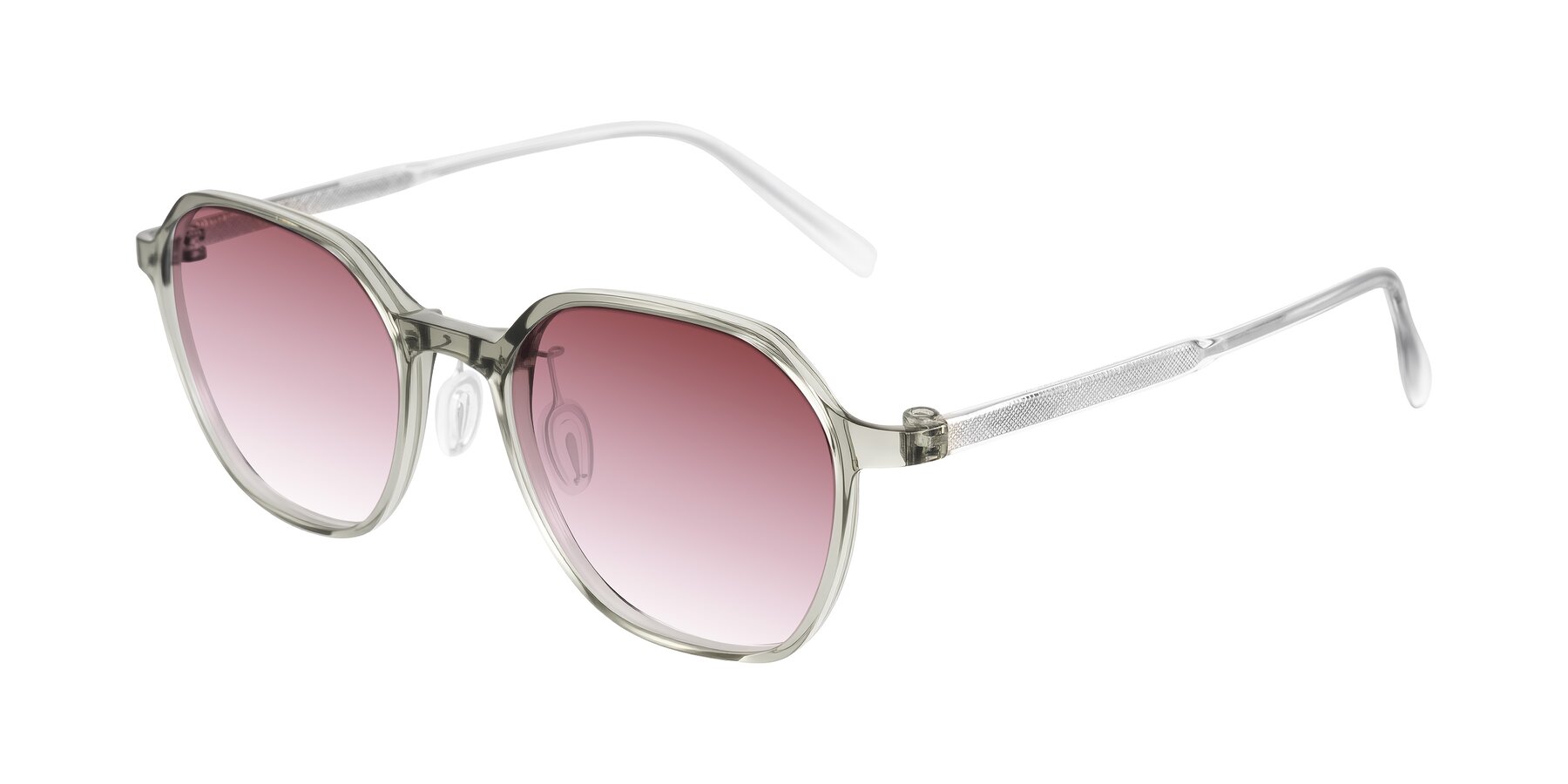 Angle of Alston in Light Green with Garnet Gradient Lenses