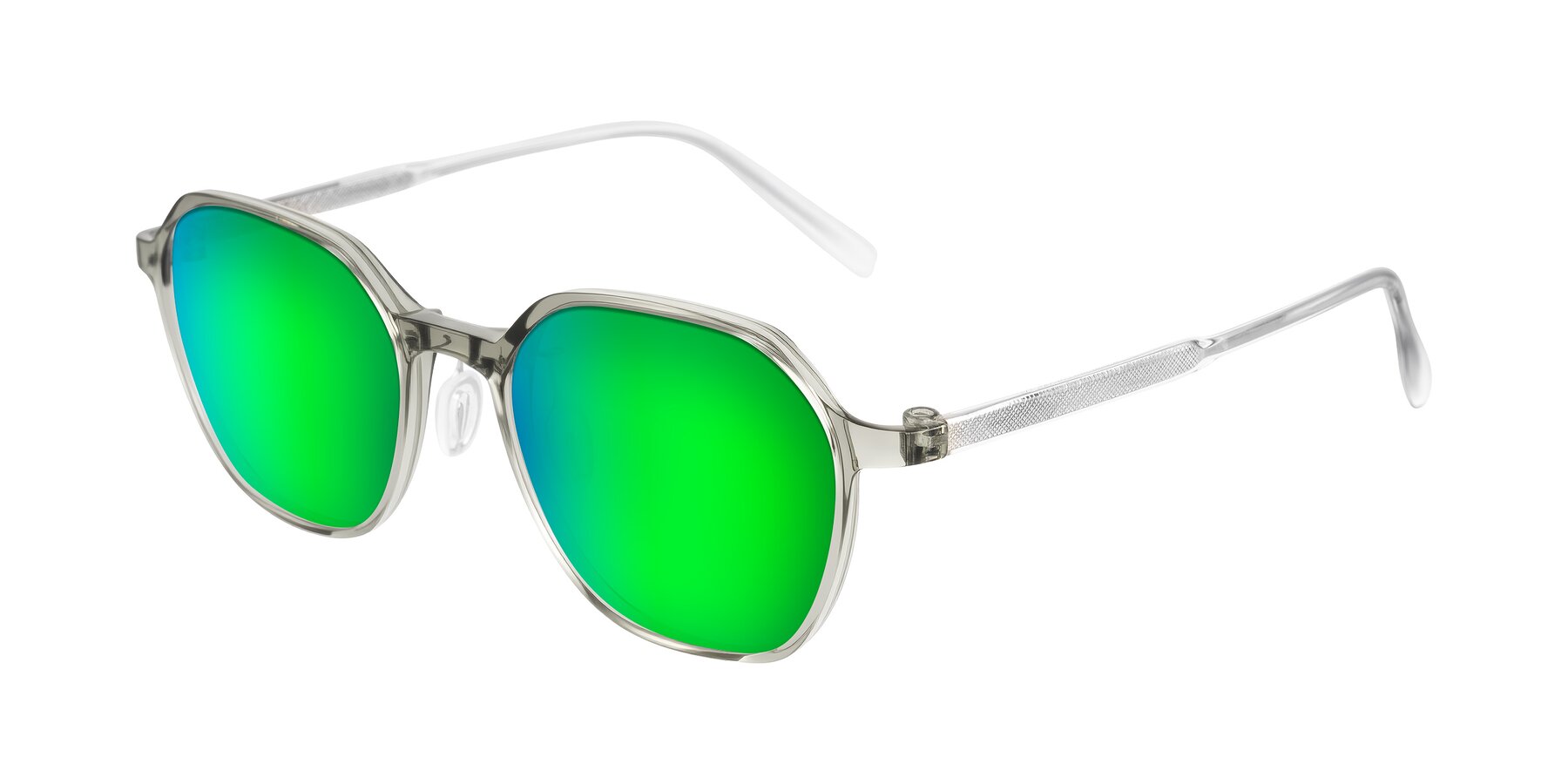 Angle of Alston in Light Green with Green Mirrored Lenses