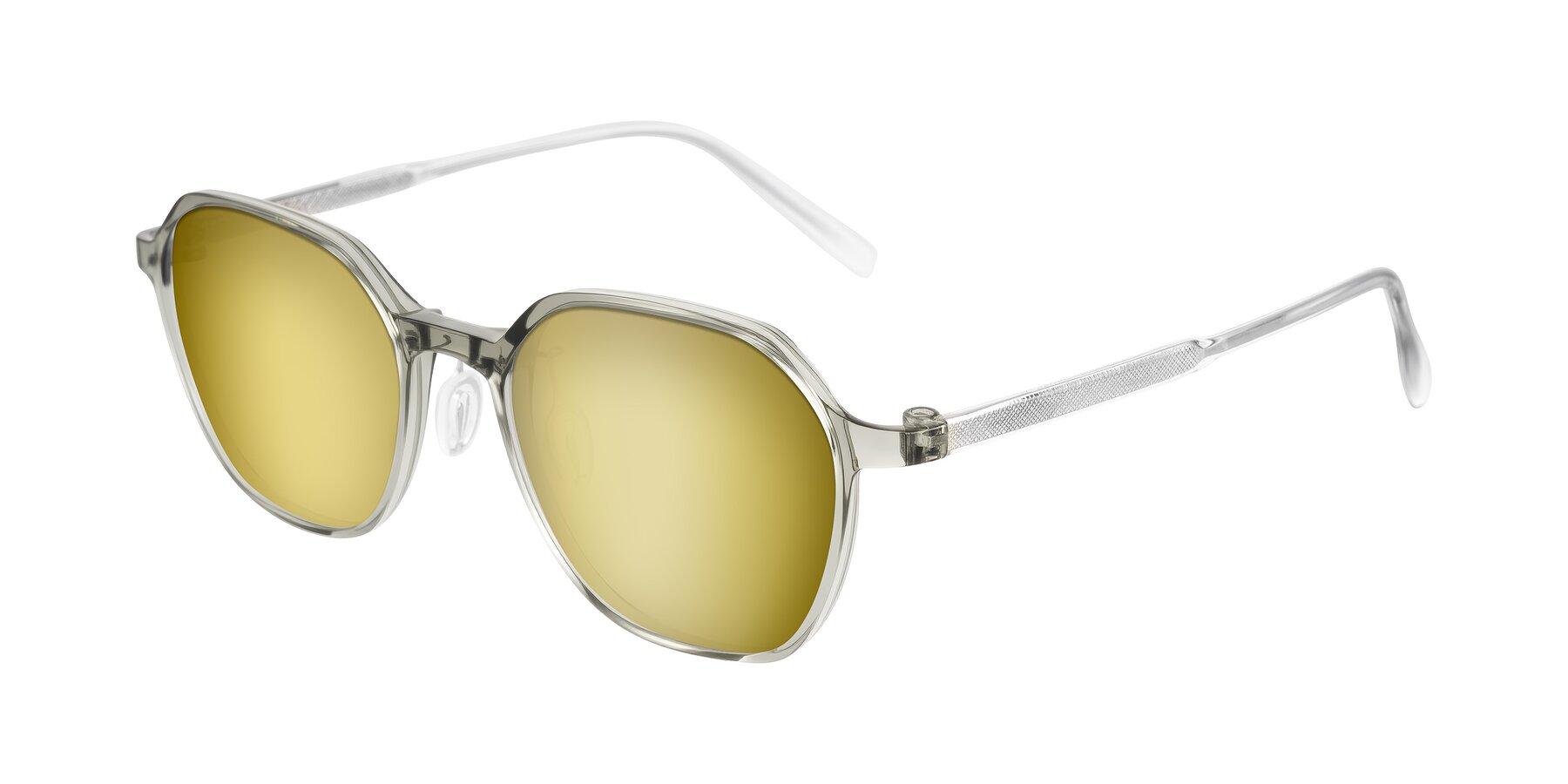 Angle of Alston in Light Green with Gold Mirrored Lenses