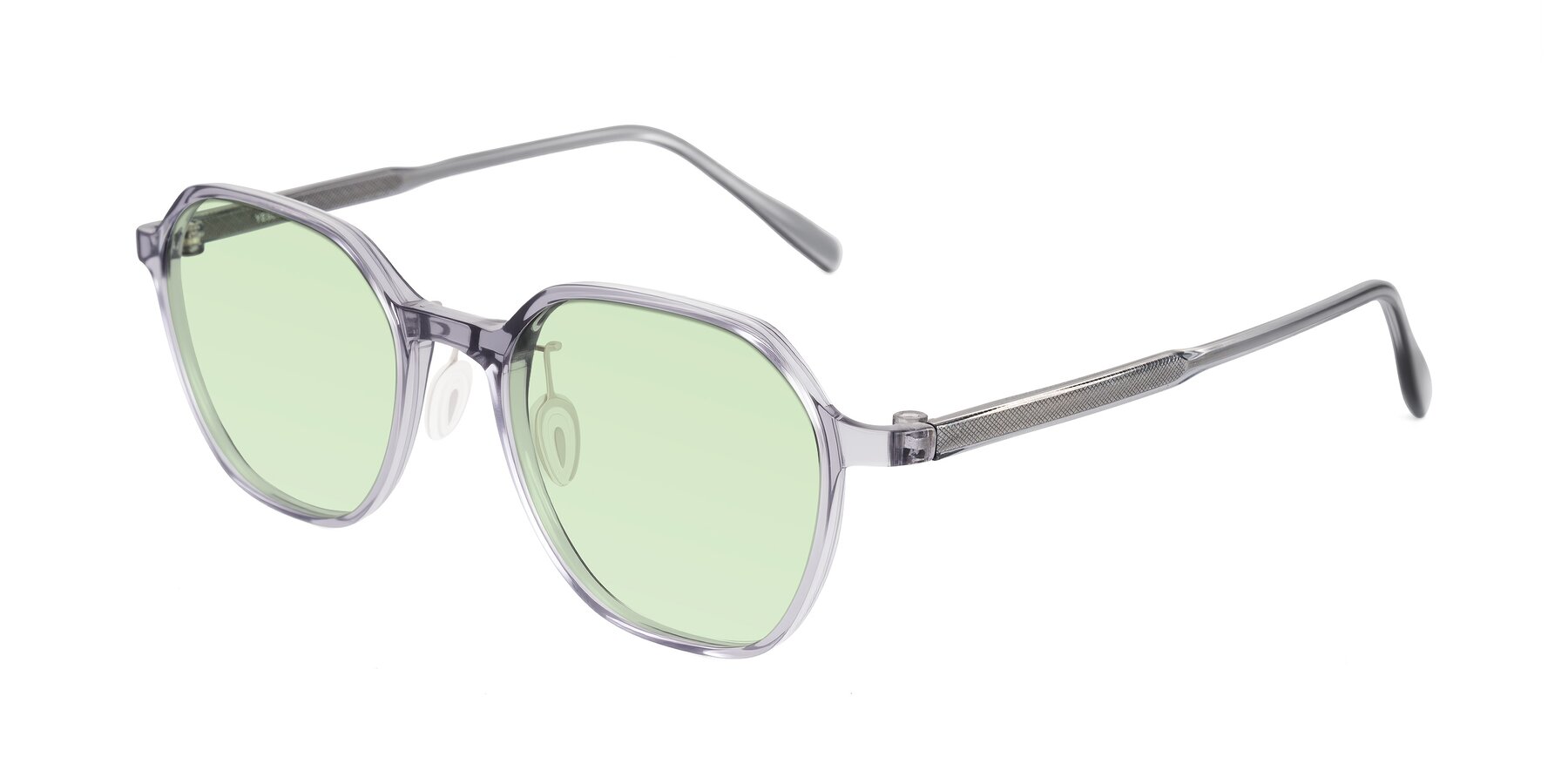 Angle of Alston in Light Purple with Light Green Tinted Lenses