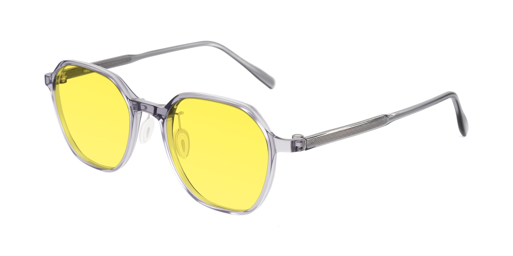 Angle of Alston in Light Purple with Medium Yellow Tinted Lenses