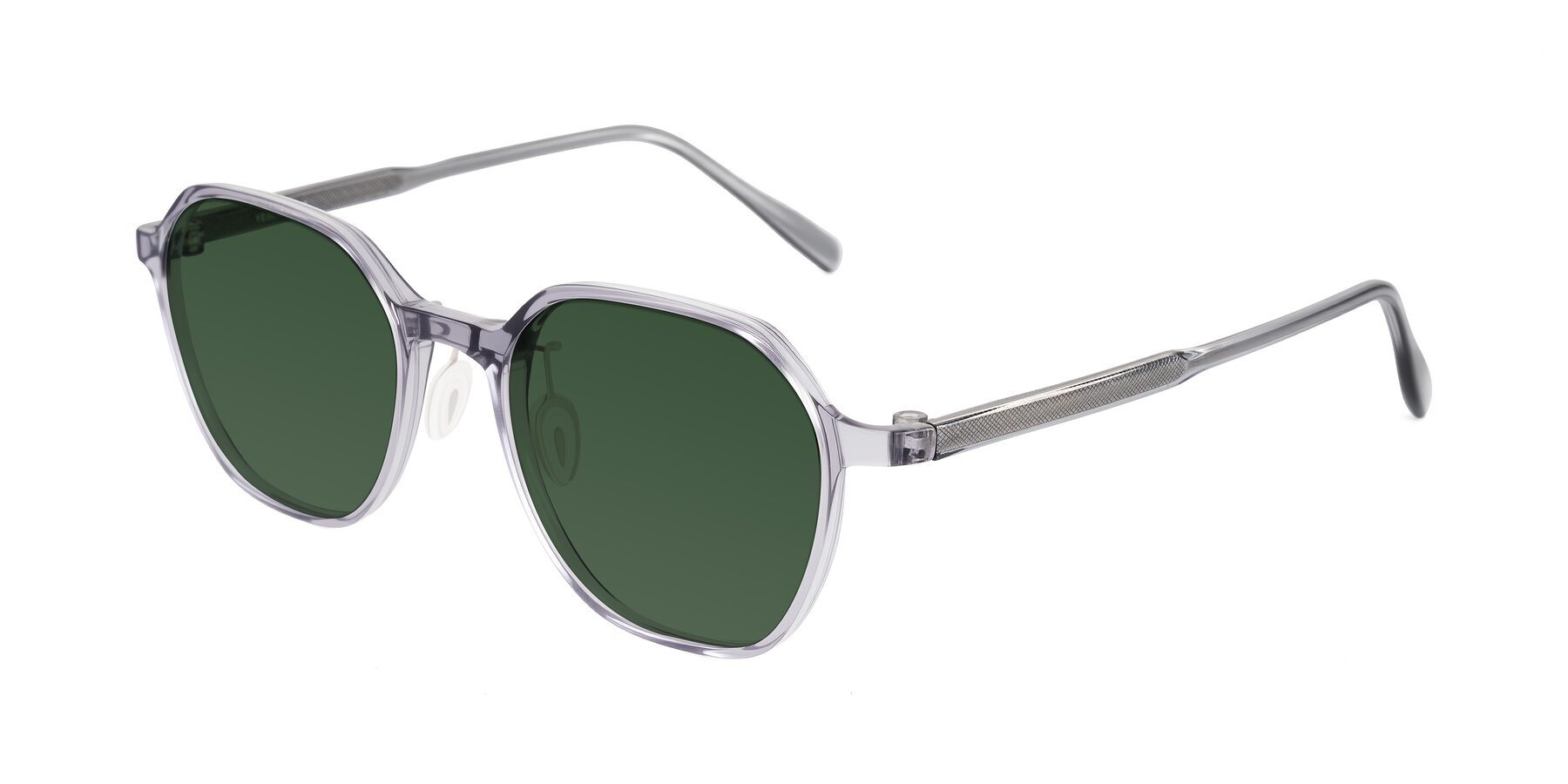 Angle of Alston in Light Purple with Green Tinted Lenses