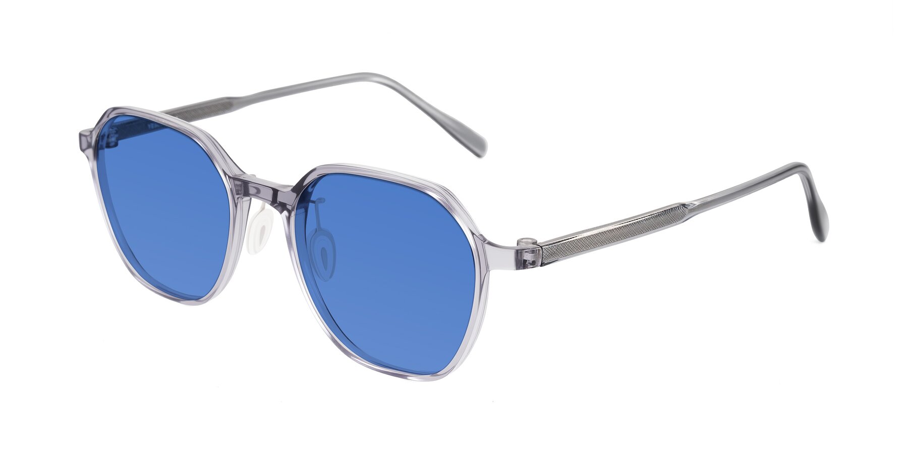 Angle of Alston in Light Purple with Blue Tinted Lenses