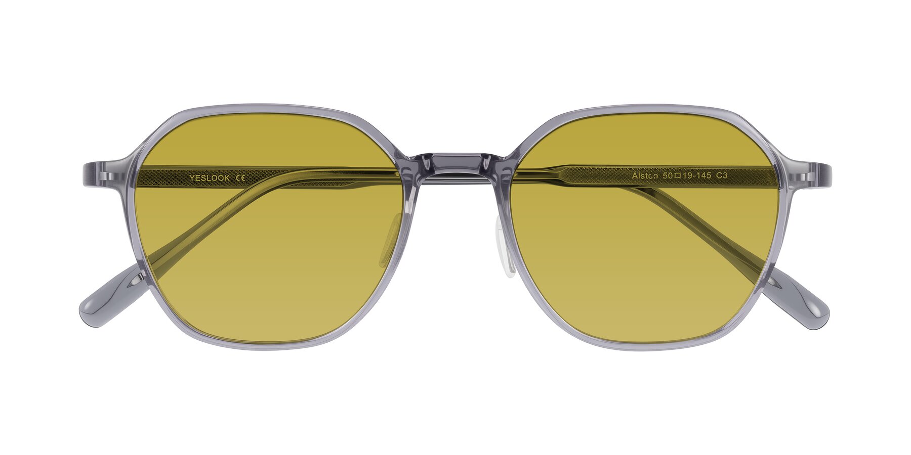 Folded Front of Alston in Light Purple with Champagne Tinted Lenses